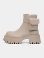 Бежевый полусапоги женские
