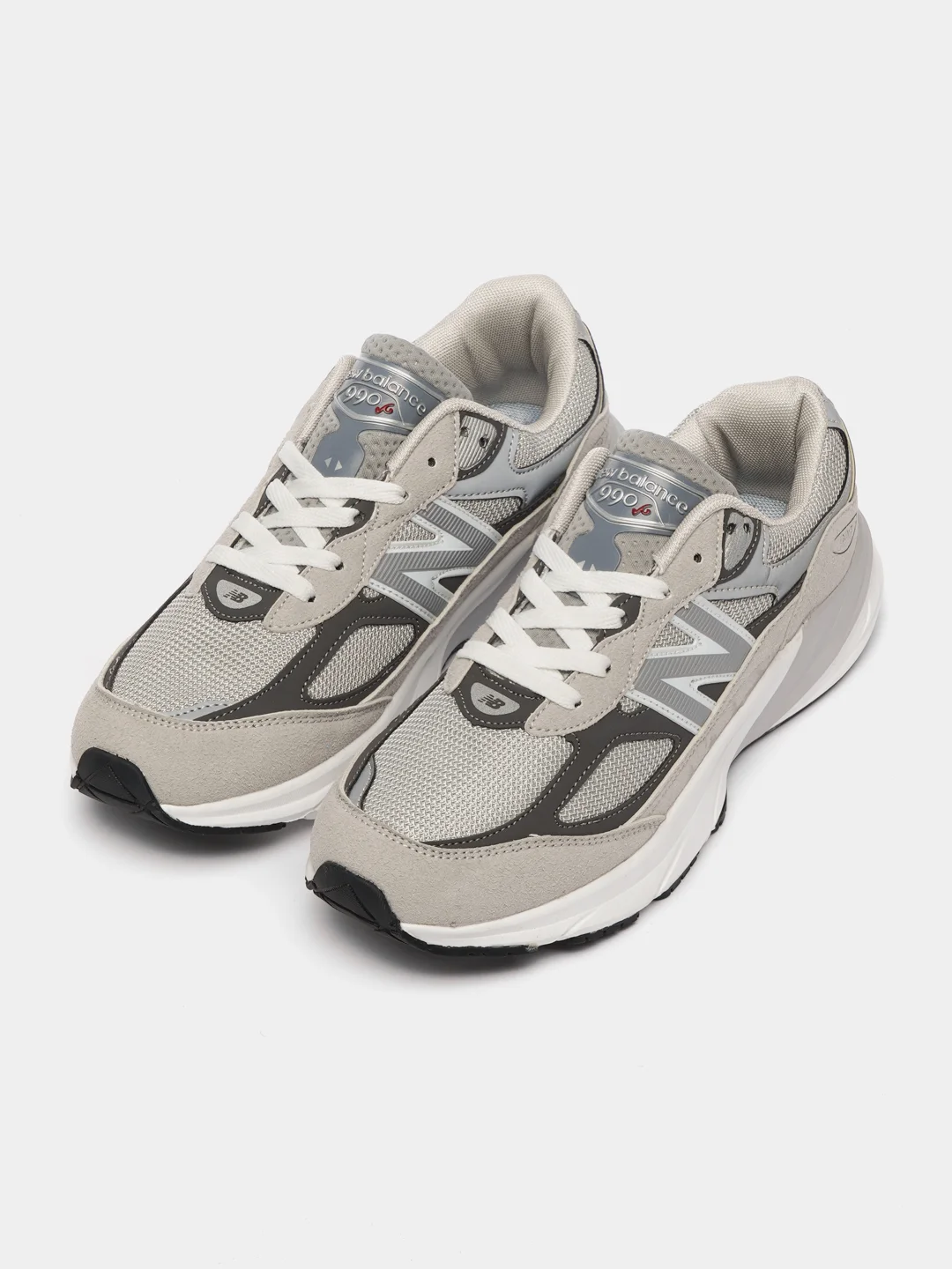 Серый кроссовки мужские с логотипом New Balance 990