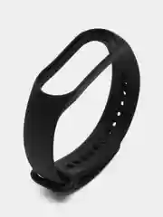 Угольный ремешок силиконовый для фитнес браслета Xiaomi Mi Band 5 Mi Band 6 (Ми Банд 5 Ми Банд 6)