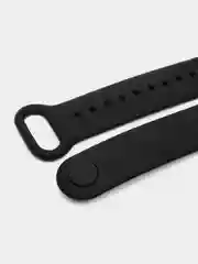 Угольный ремешок силиконовый для фитнес браслета Xiaomi Mi Band 5 Mi Band 6 (Ми Банд 5 Ми Банд 6)
