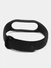 Угольный ремешок силиконовый для фитнес браслета Xiaomi Mi Band 5 Mi Band 6 (Ми Банд 5 Ми Банд 6)