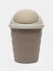 Бежевый контейнер для мусора с крышкой Rambai