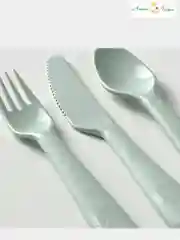Мятный миски, Тарелки, Стаканы, Набры столовых приборов (Вилки, Ложки, Ножи) Икеа Калас 0+ KALAS