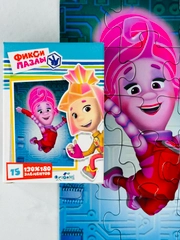 Пазл для малышей Мозаика головоломка логика фиксики мини 15 элементов симка нолик димдимыч