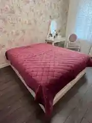 Бордовый покрывало "Аура дома" двухспальное 240*220