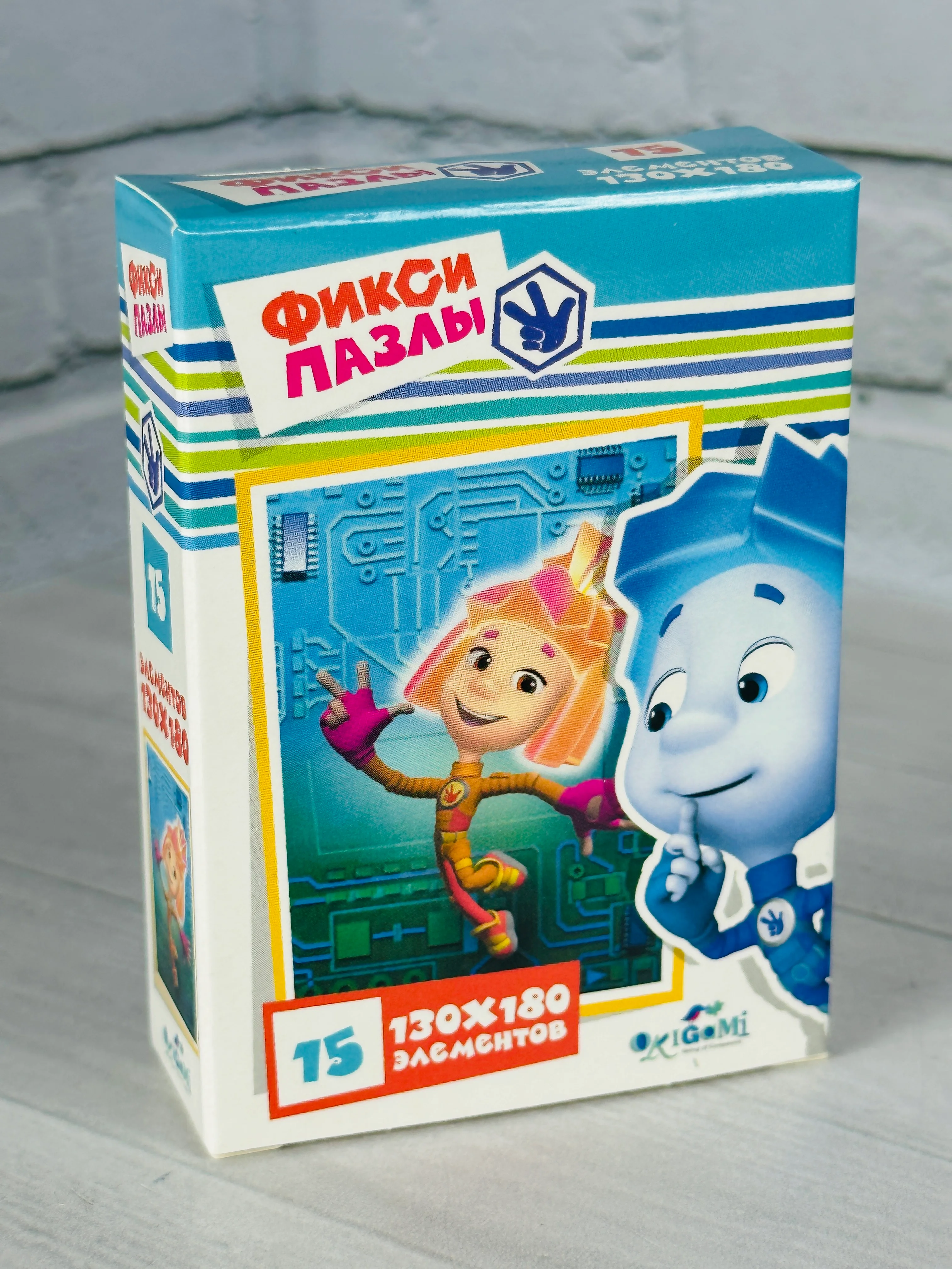 Мозаика пазл для самых маленьких игры головоломка фиксики мини 15 эл симка нолик димдимыч