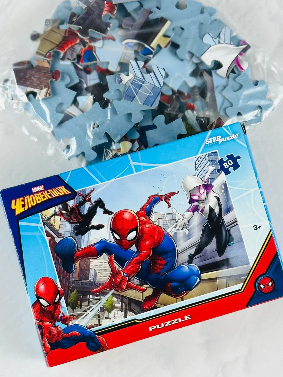 Пазлы Мозаика детская 80эл Marvel марвел человек-паук человек паук игра для мальчика мульт
