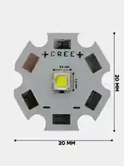 Светодиод CREE БЕЛЫЙ на плате STAR  3535 XPE 3W (3,0-3,6V 600-700mA 220-260Lm 6500K