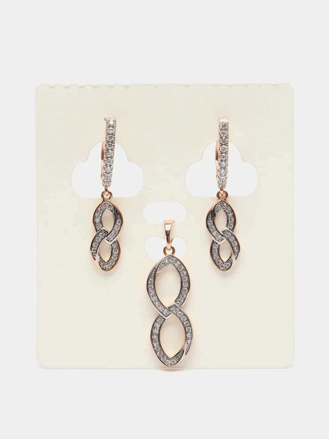 Желтый комплект: серьги и кулон Xuping Jewelry