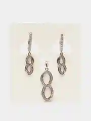 Желтый комплект: серьги и кулон Xuping Jewelry