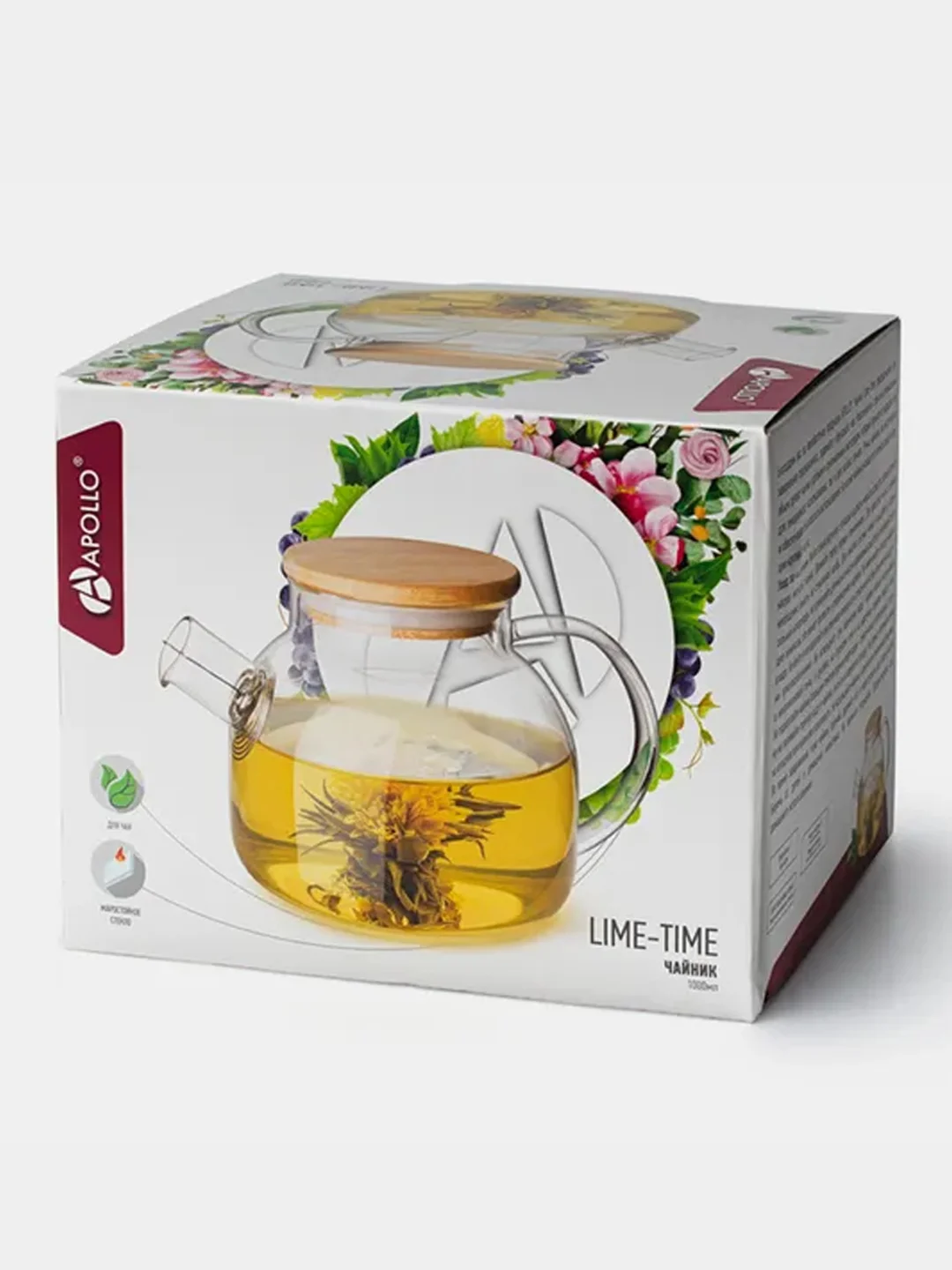 Чайник APOLLO "Lime-Time", 1000 мл