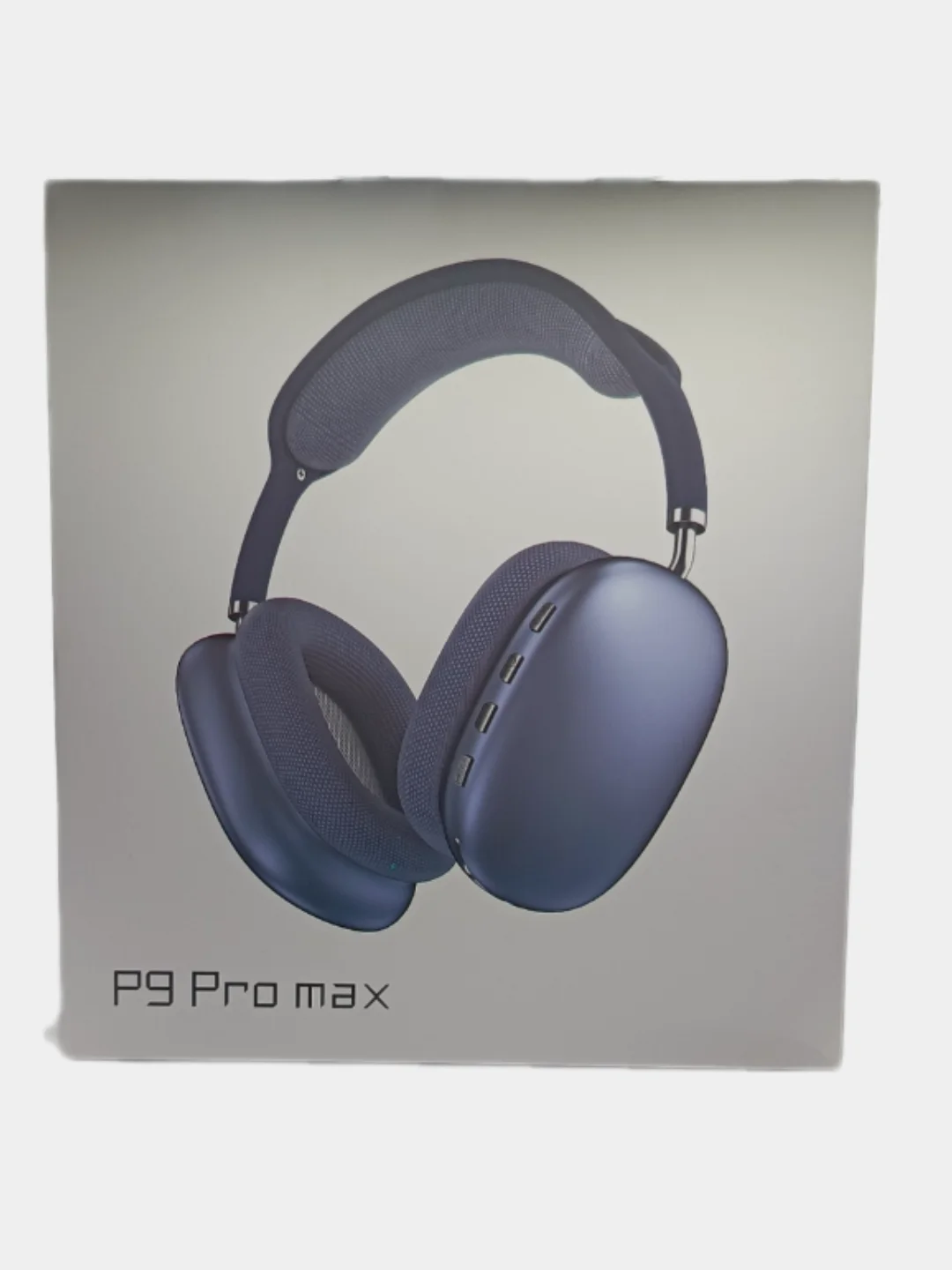 Синий беспроводные, bluetooth наушники, P9 Pro Max, с микрофоном