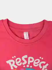 Коралловый футболка детская для девочки N01K-5/8