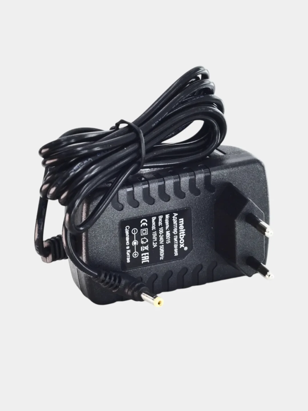 Зарядка черная для Яндекс Станция Алиса Мини 2.0 YNDX-00021 / 00020, 15V, 1.2A, 4.0 x 1.7 мм