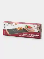 Набор для сервировки APOLLO "Tapas", доска сервировочная 20x10 см, соусник 10х7х3 см