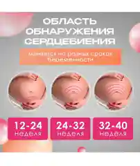 Допплер для беременных фетальный портативный домашний прослушивающий сердцебиение ребенка