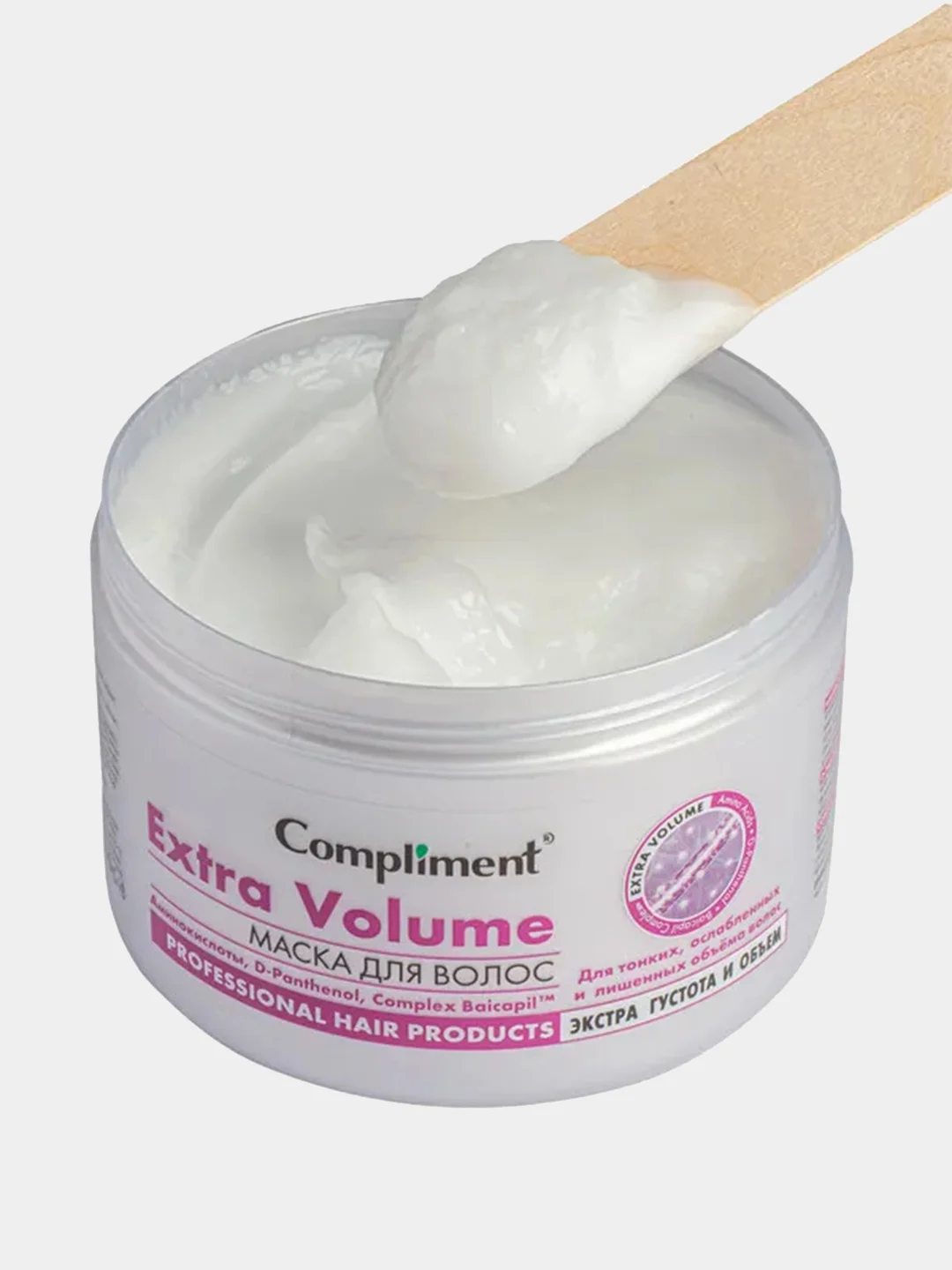 Маска для волос Compliment Extra Volume D-panthenol, с аминокислотами, 500 мл