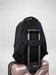 Черный рюкзак школьный, для ноутбука, с USB