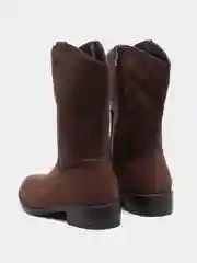 Коричневый сапоги резиновые, женские, однотонные, казаки на каблуке