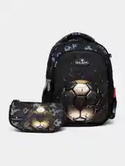 Черный портфель рюкзак отртопедический детский школьный черный розовый девочек мальчиков подарок