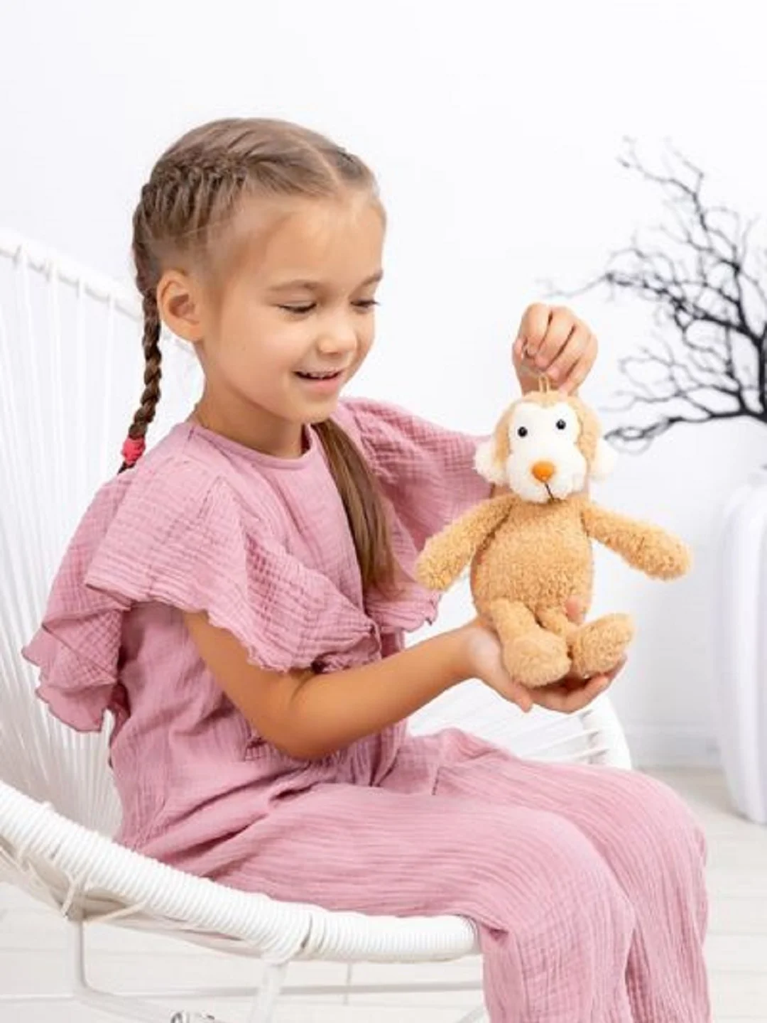 Мягкая игрушка UNAKY 15/19 см, Мартышка Лорейн, Лягушка Синдерелла, Слоник Фауст, Лоуренс