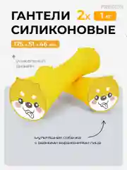 Гантели 1 кг PROIRON, силиконовые, 2 штуки