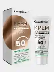 Compliment Крем для ежедневной защиты от солнца Матирующий, 50мл