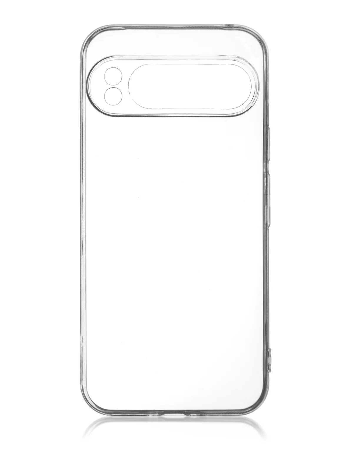 Прозрачный чехол для Google Pixel 9 Pro/ 9 Pro XL силиконовый BROSCORP матовый/ прозрачный с бортиком