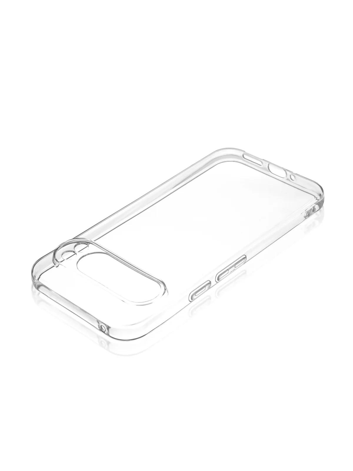 Прозрачный чехол для Google Pixel 9 Pro/ 9 Pro XL силиконовый BROSCORP матовый/ прозрачный с бортиком