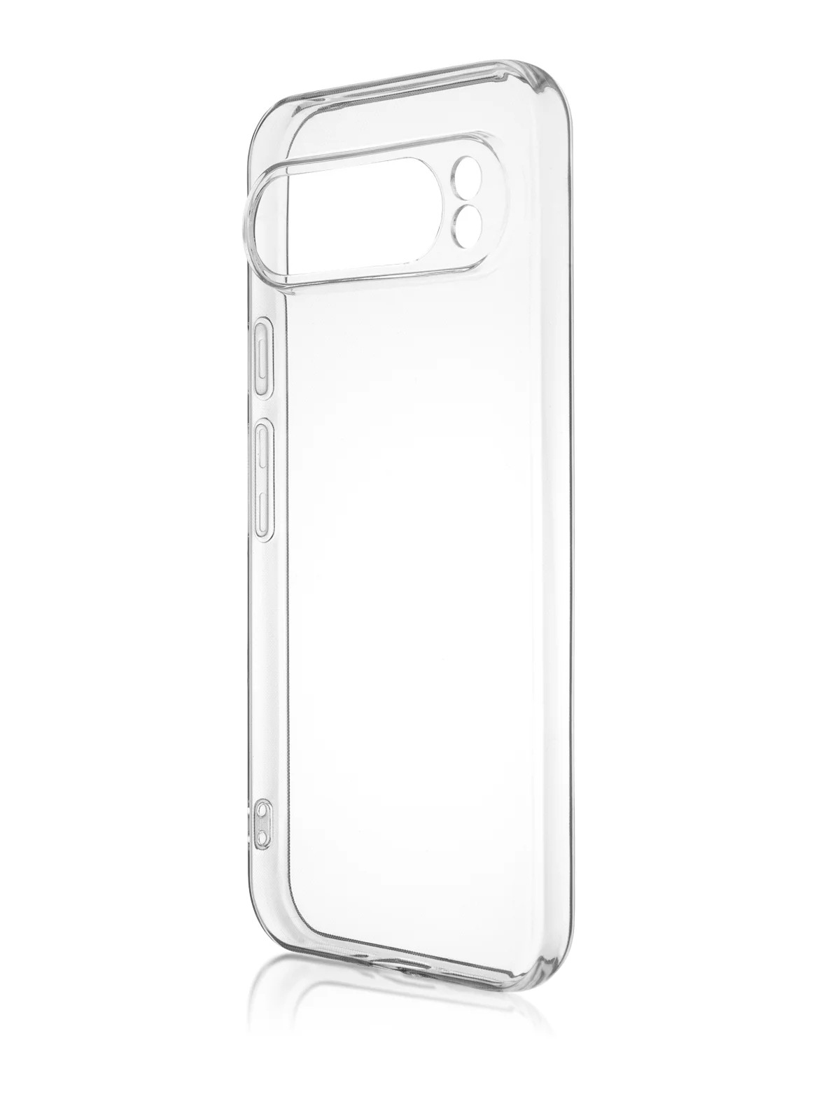 Прозрачный чехол для Google Pixel 9 Pro/ 9 Pro XL силиконовый BROSCORP матовый/ прозрачный с бортиком