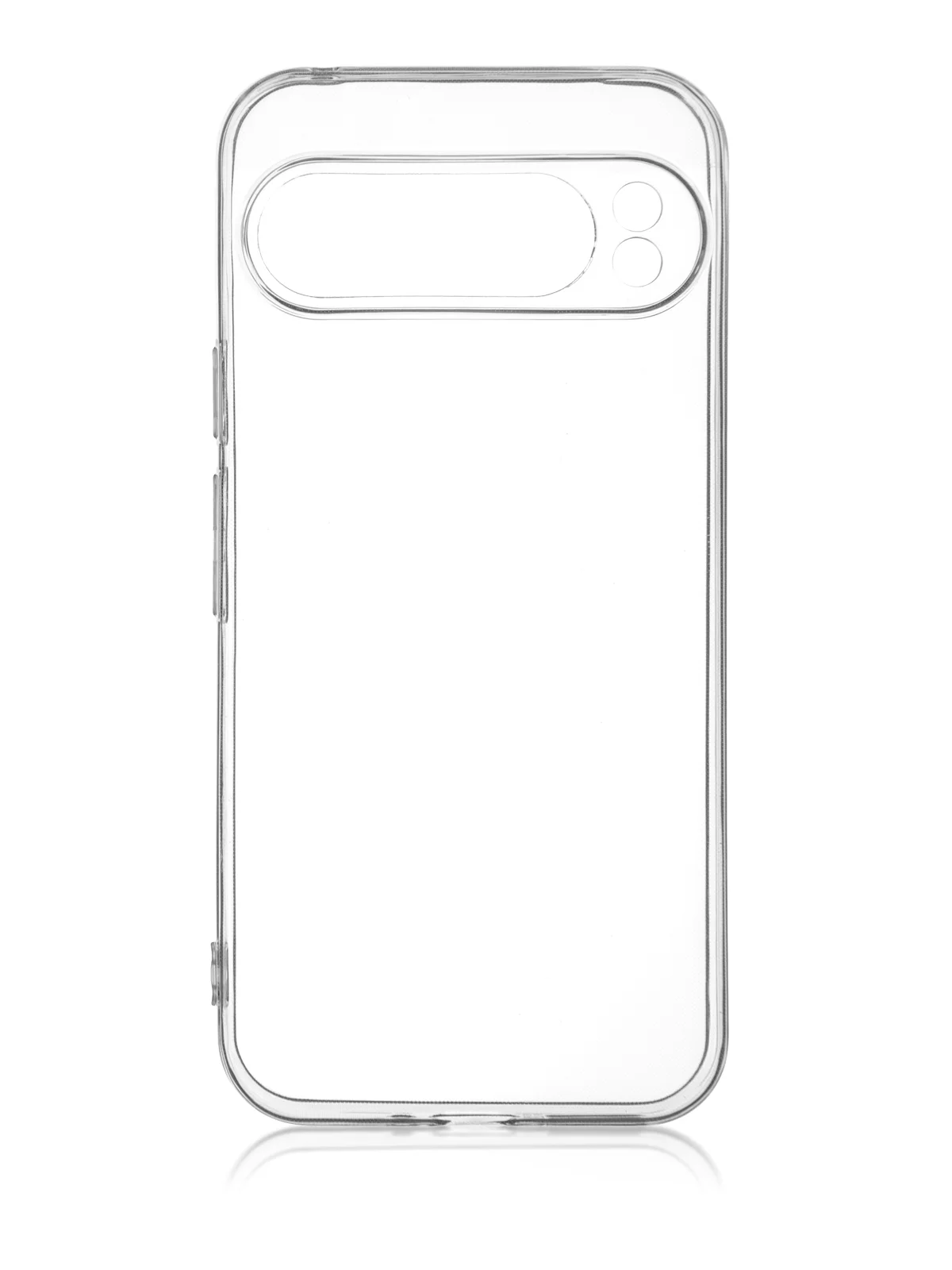 Прозрачный чехол для Google Pixel 9 Pro/ 9 Pro XL силиконовый BROSCORP матовый/ прозрачный с бортиком