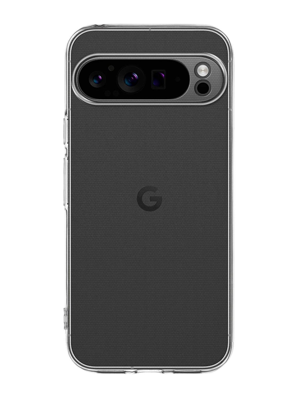 Прозрачный чехол для Google Pixel 9 Pro/ 9 Pro XL силиконовый BROSCORP матовый/ прозрачный с бортиком