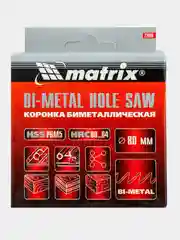Коронка Bimetal, 80 мм Matrix для железа/дерева/пластика/эпоксида