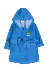 Лазурный халат для мальчика махровый, банный, 3-6 лет (рост 98-116 см)