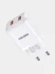 Сетевое зарядное устройство KSC-789, 2.4А MAX, 2 порта USB-A