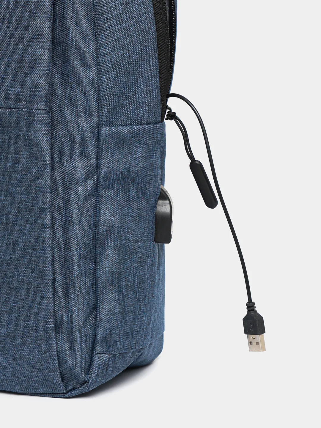 Темно-синий рюкзак для ноутбука с usb выходом, школьный рюкзак, подростковый, мужская сумка