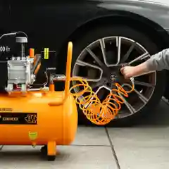 Компрессор DEKO DKAC50, воздушный, поршневой, масляный, ресивер, 50 л