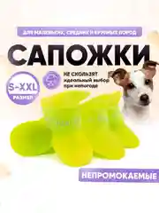 Желтый обувь для собак