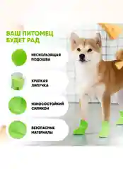 Зеленый обувь для собак