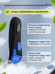 Черный стельки для обуви универсальные для спортивной и закрытой обуви, кроссовок, анатомические