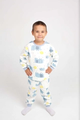 Теплая пижама для мальчика, рост 92-110 см, 2-5 лет