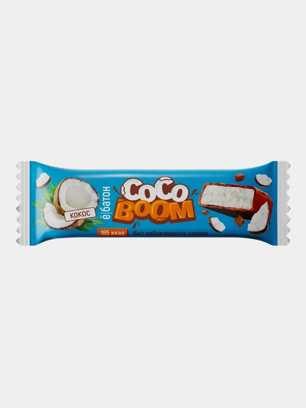 Батончик Coco Boom Ёбатон, со вкусом кокоса, 40 г