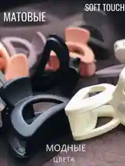 Заколка крабик 10 шт / Набор крабиков в коробке / Пастельные цвета