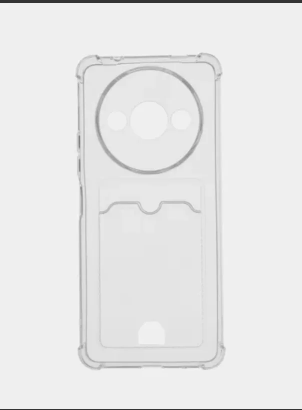 Черный чехол для Xiaomi Redmi A3 / A3X / POCO C61 (Сяоми Редми А3/A3х) прозрачный противоударный