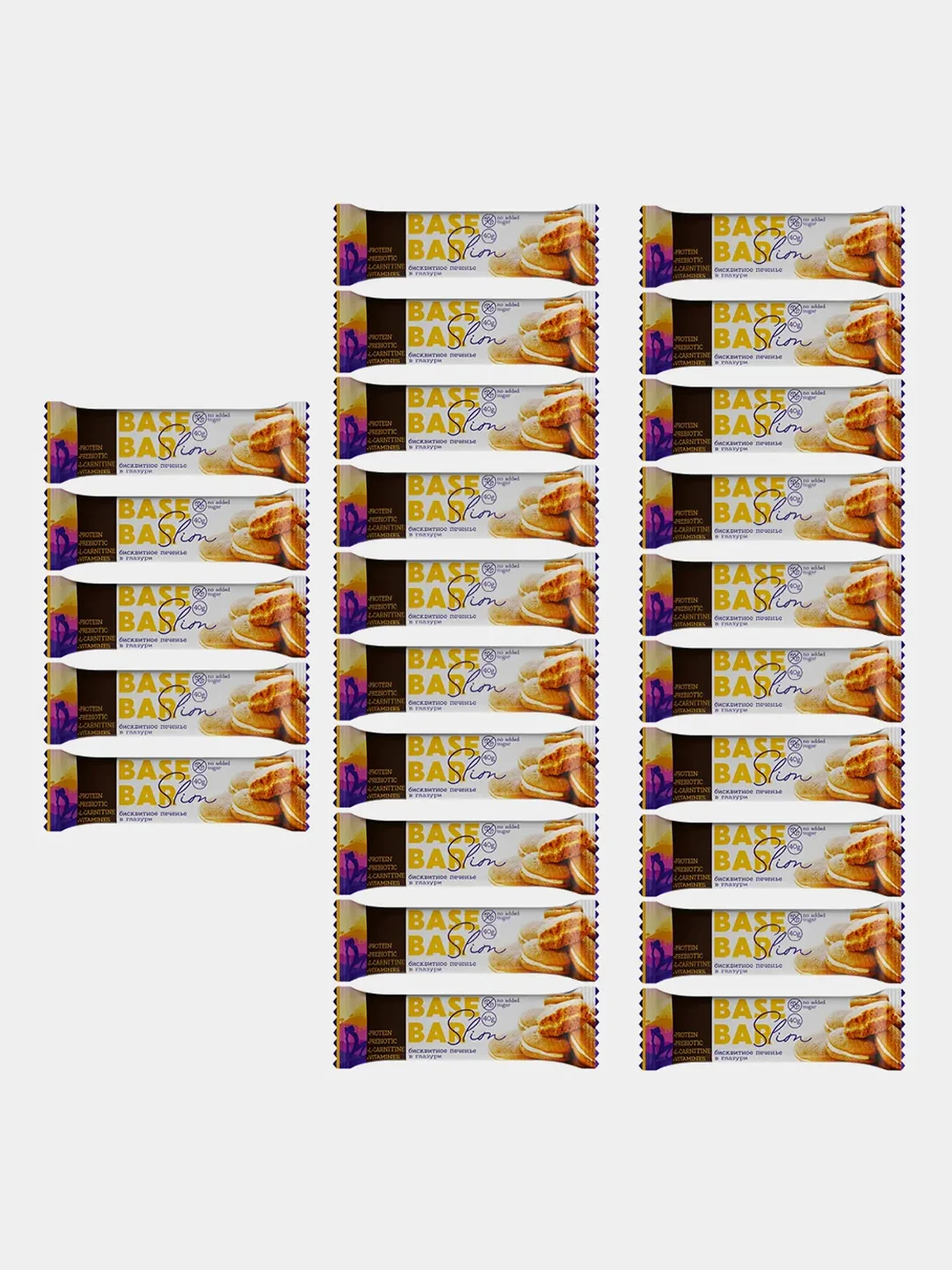 Батончик Base Bar Slim Ё/батон, бисквитное печенье, 40 гр