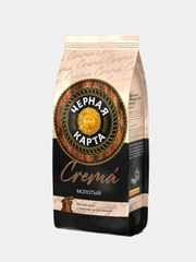 Кофе молотый Черная Карта Crema, 200 г