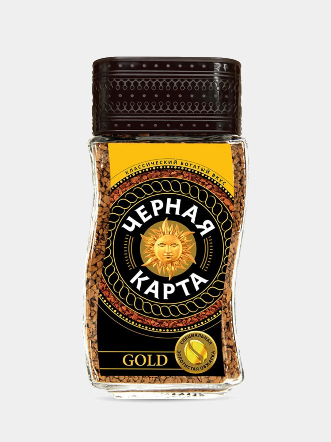 Kофе растворимый Черная Карта Gold, 190 г