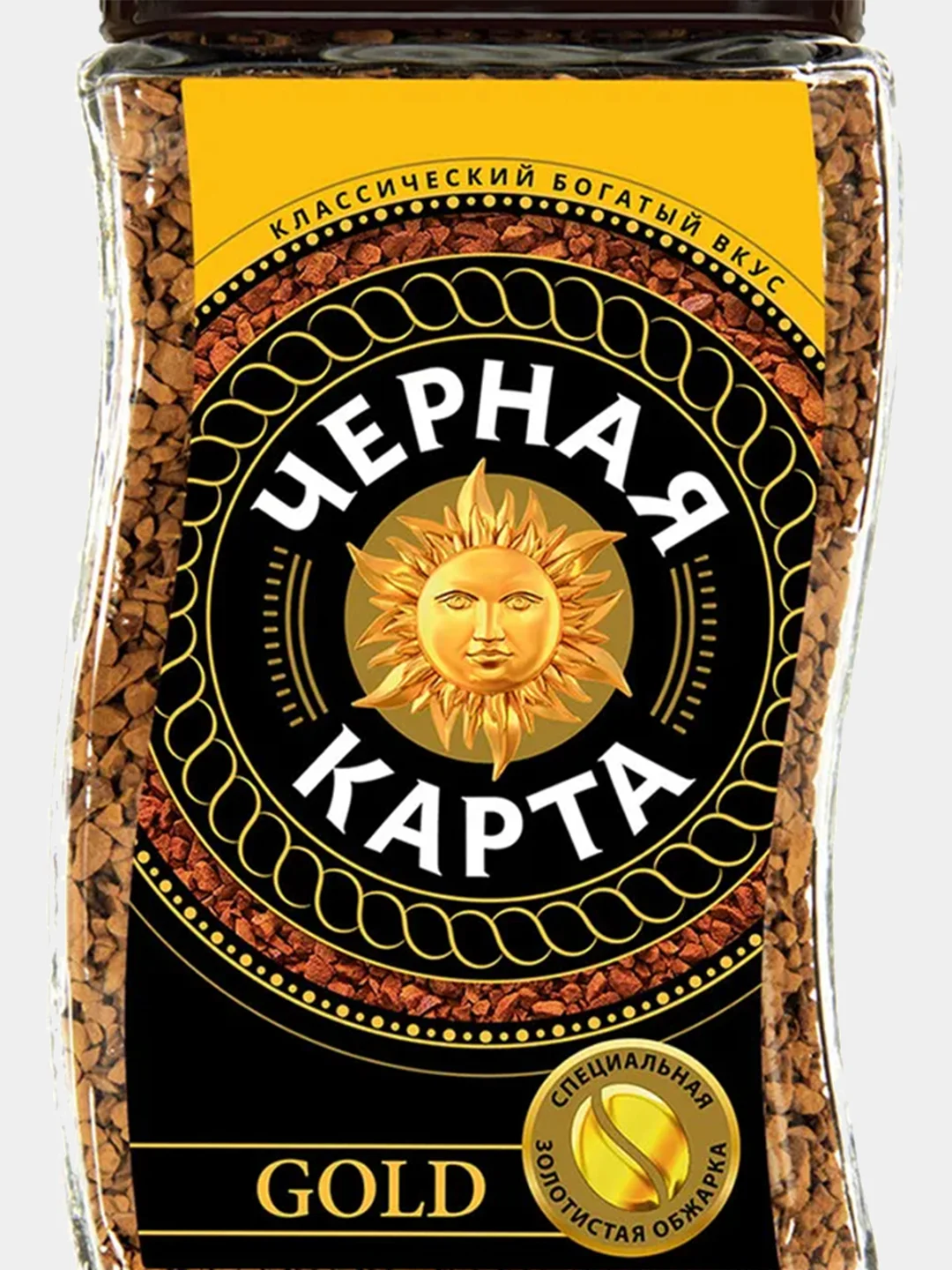 Kофе растворимый Черная Карта Gold, 190 г