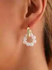 Женские ассиметричные серьги с подвесками
