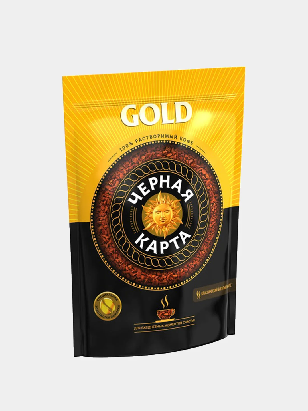 Kофе растворимый Черная Карта Gold, 150 г